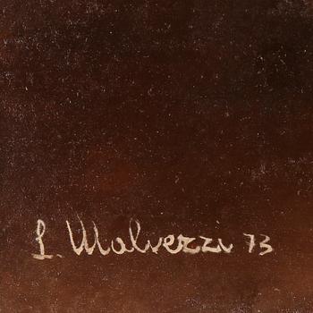 LALLA MALVEZZI, olja på duk, signerad och daterad (19)73.