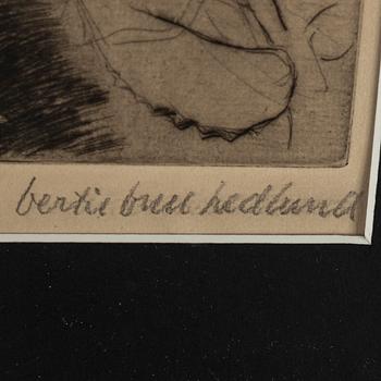 BERTIL BULL HEDLUND, etchings, 10, signed.