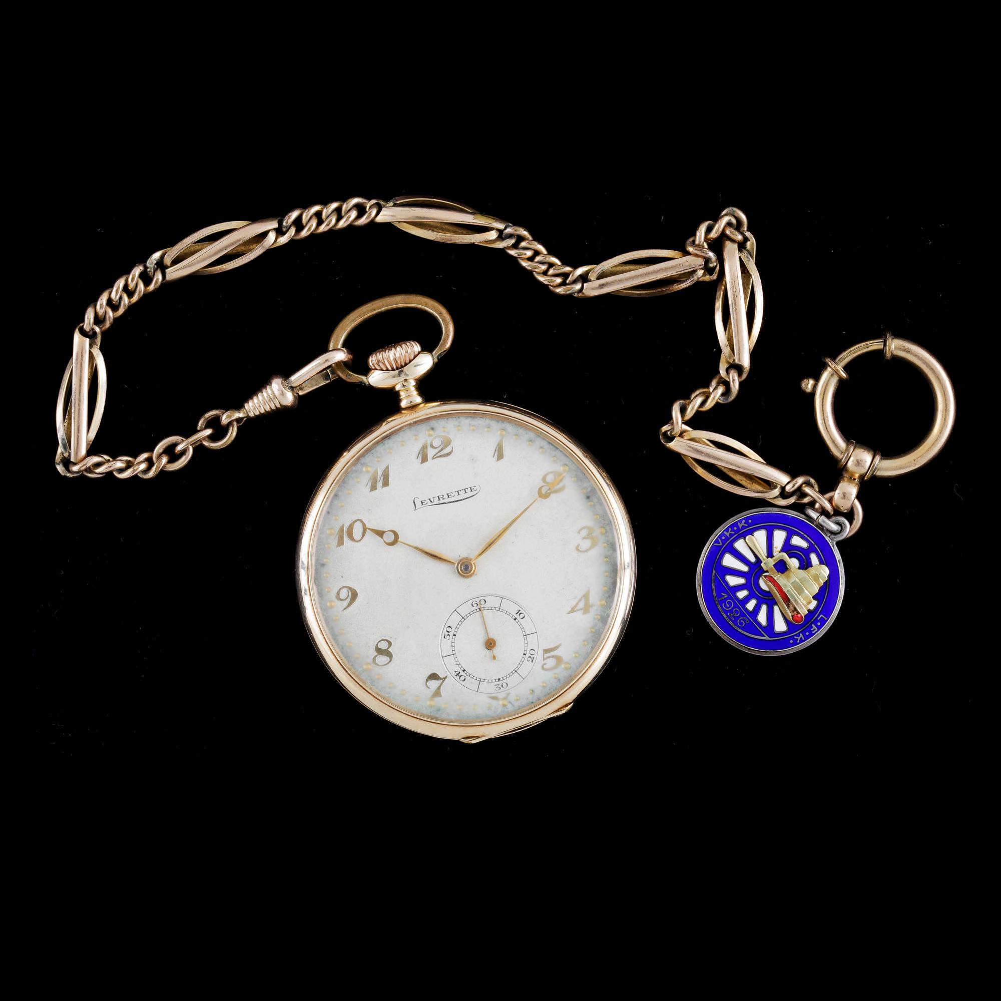 HERRFICKUR, guld 14k, Levrette, 1920-tal.