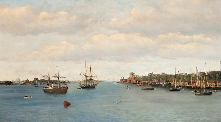 Oscar Kleineh, VIEW OF ETELÄSATAMA, HELSINKI.