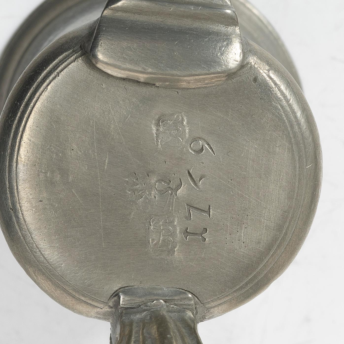Målkärl, 1/2 kvarter av Baltzar Rokus, Arboga 1769.