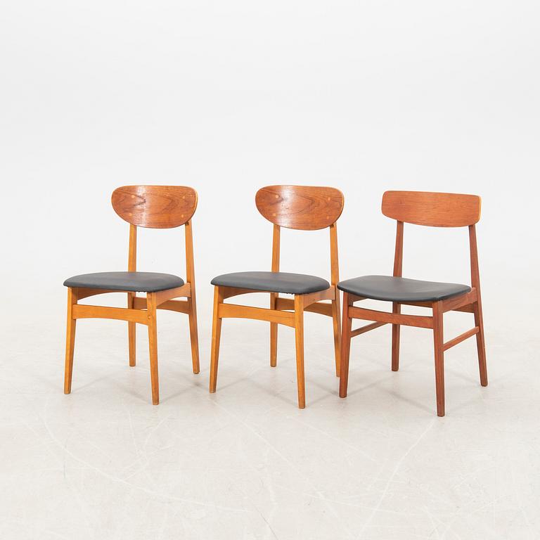 Chairs 3 pcs mid-20th century.