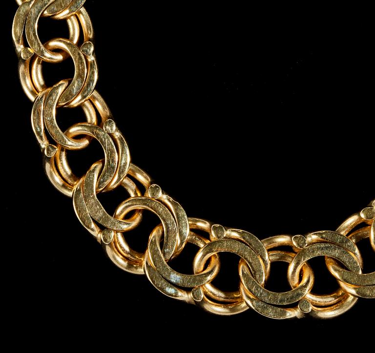 HALSBAND, 18k guld, Stockholm, 1964. Vikt 32 g.