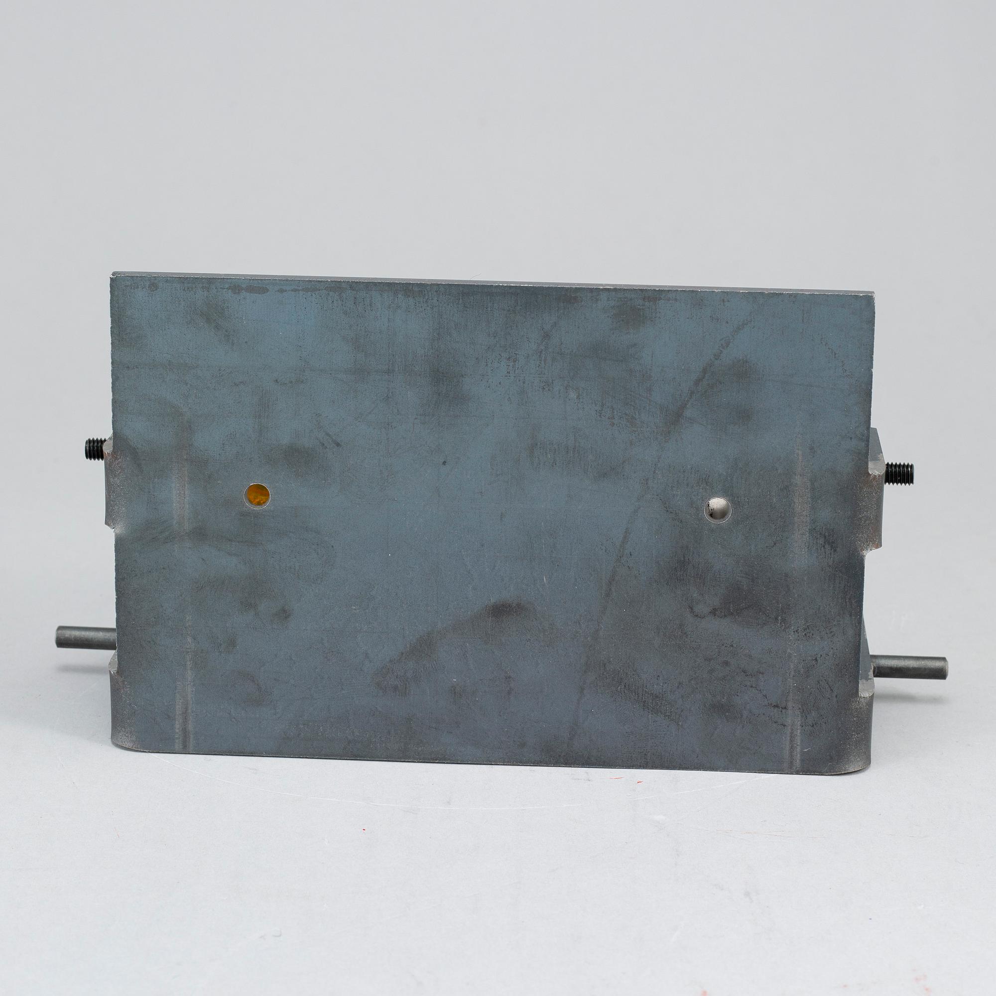 BERTIL VALLIEN, a glass and steel sculpture, Kosta Boda Limited Edition 100.