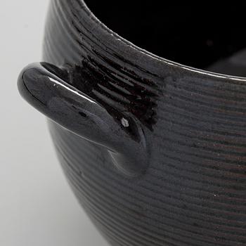 Marita Lybeck, A redclay bowl and plate, signed ML.