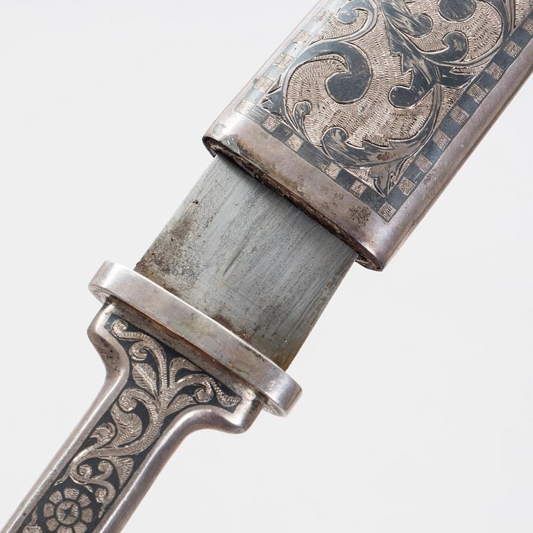 DOLK, silver och niello, Ryssland, Kaukasus ca 1900.