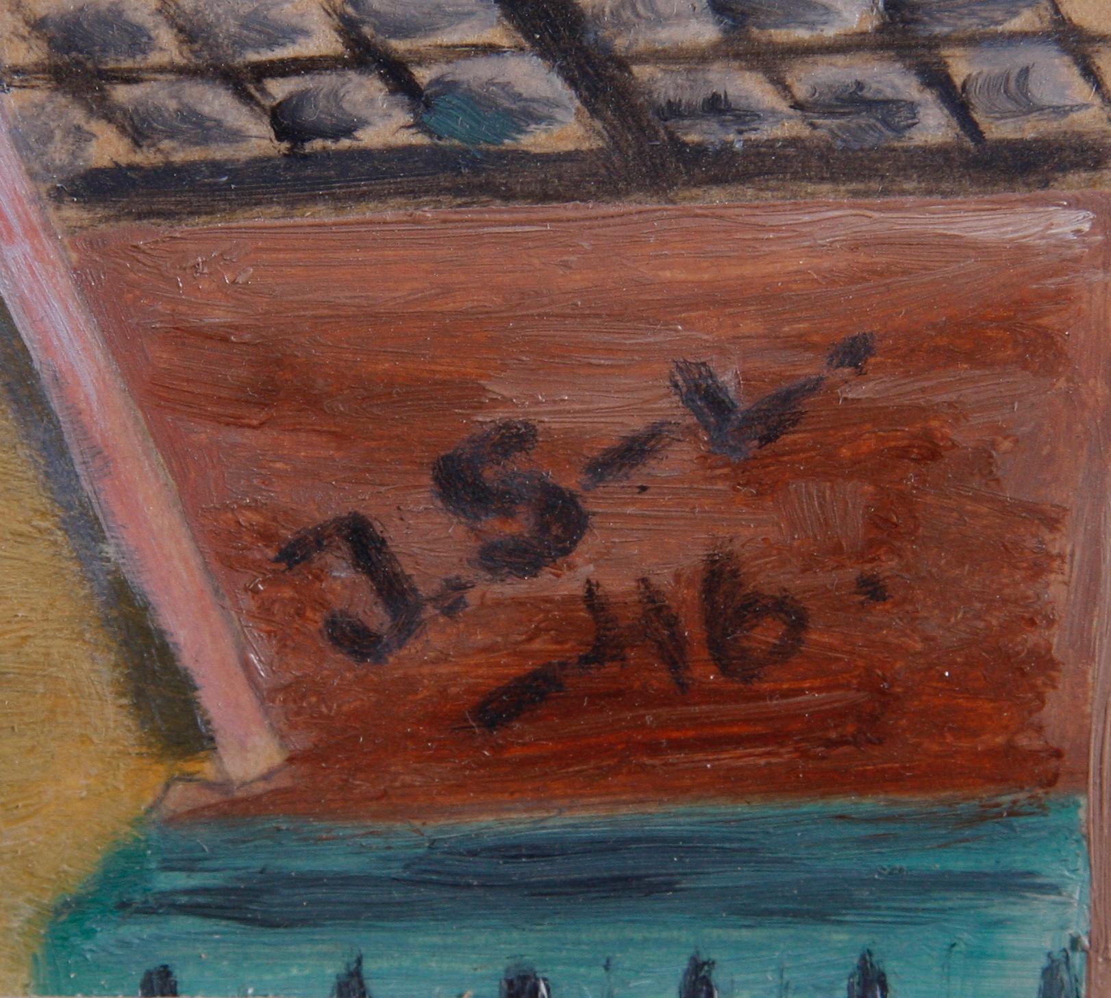 STENVINKEL, JAN, olja på duk, monogramsign o dat -46.