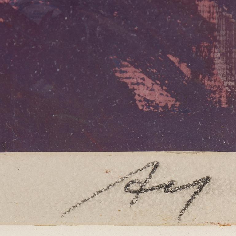 ADJA YUNKERS, gouache, signed and dated 1959.