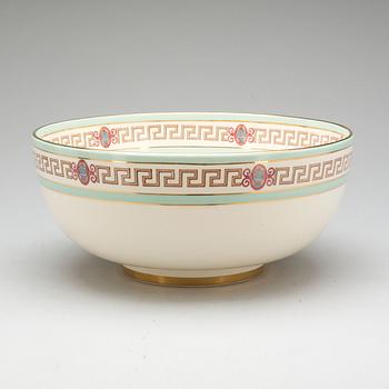 BÅLSKÅL,empirestil, flintgods, Staffordshire, Crown Devon, sekelskiftet 18/1900.