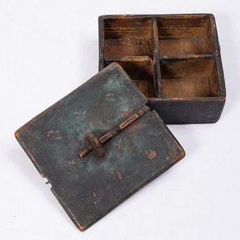 Askar, tre st, allmoge, 1800-tal.