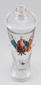 KARAFF, glas, möjligen Tyskland, 1800-tal.