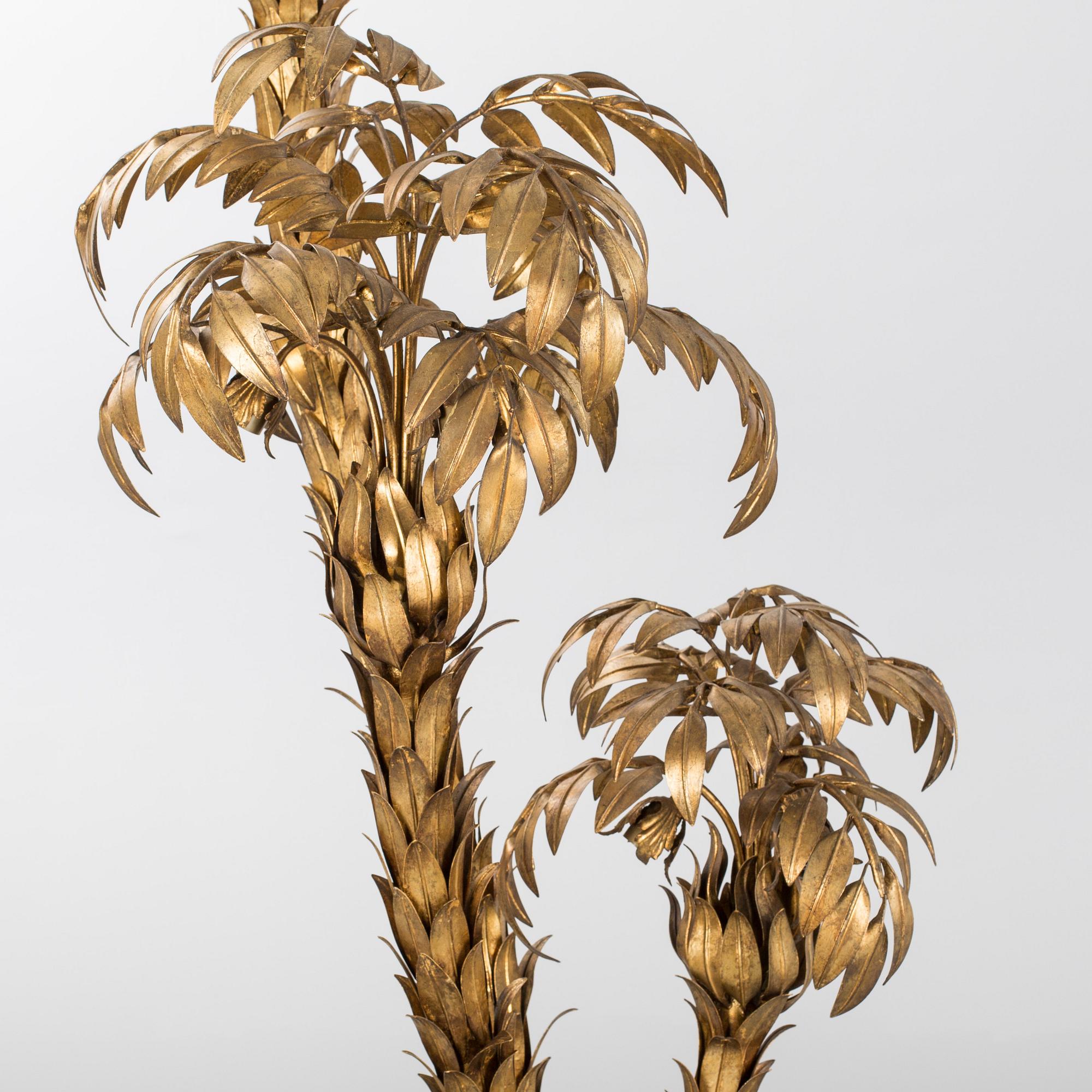 GOLVLAMPA i form av palm, Tyskland, 1970-tal.