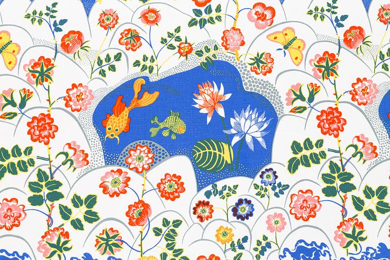 Josef Frank, a "Guldfisk textile, Firma Svenskt Tenn, ca 23 m.