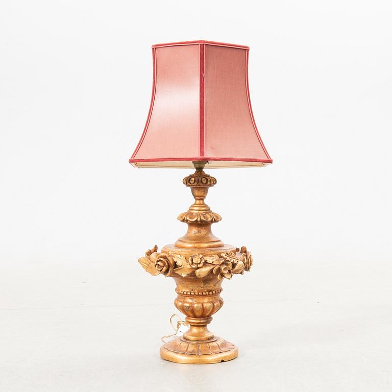 Table lamp, Baroque style, Italy, 20th century.