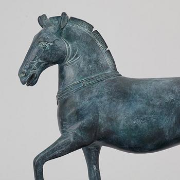 SKULPTUR, patinerad brons, FFA Fondeur, sent 1900-tal.