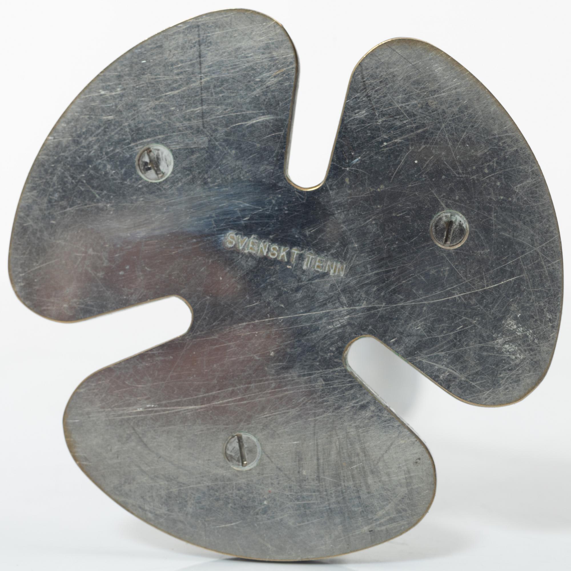 Josef Frank, three 'Klöver' candlesticks, Svenskt Tenn.