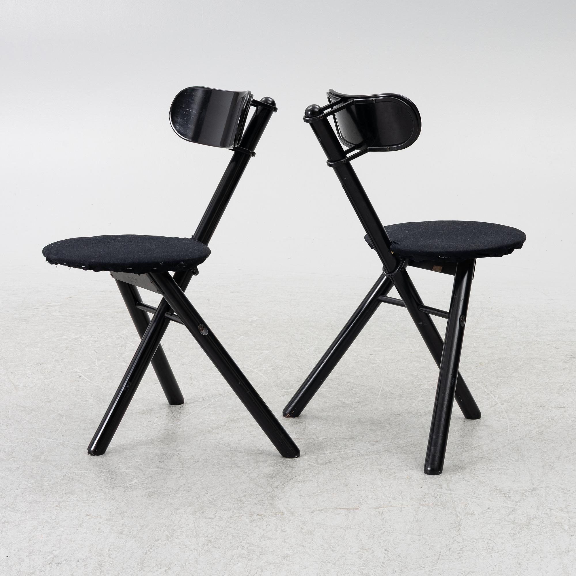 Fällstolar, 4 st, Calligaris, Italien.
