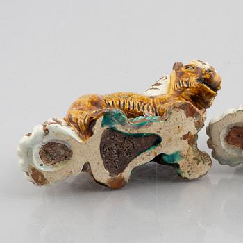Gunnar Nylund, a pair of stoneware figurines, Rörstrand, Sweden, mid 20th century.