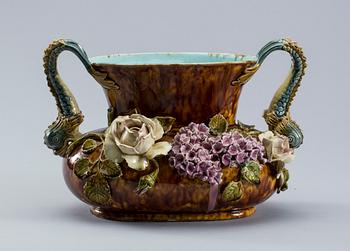 URNA, nyrokoko, majolika, sent 1800-tal.