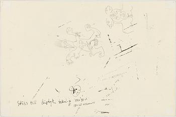 ULF RAHMBERG, Ink wash, signed with monogram verso.