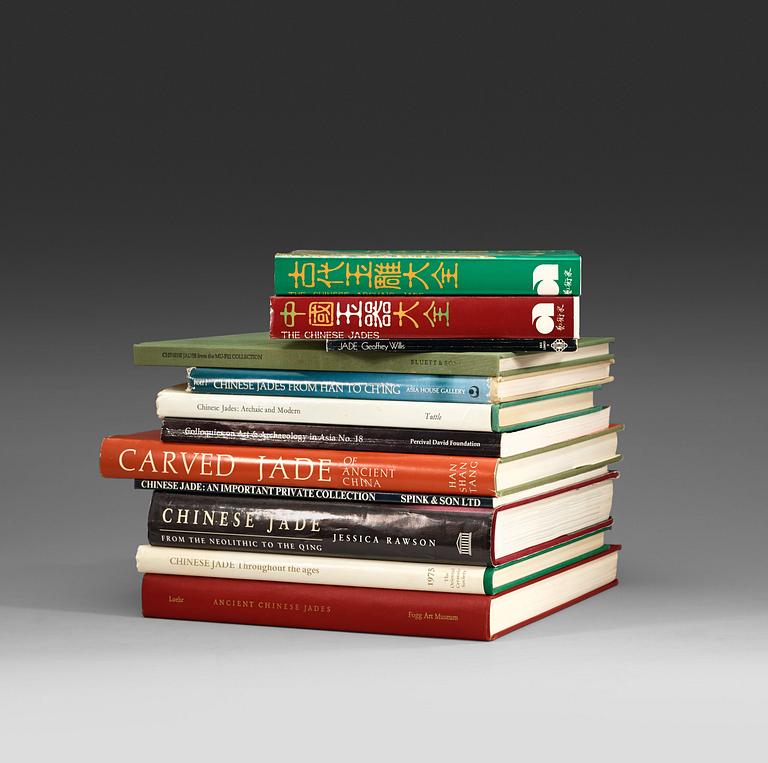A collection of 11 books on Jade.
