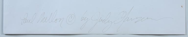 JUDY OLAUSEN, fotografi, sign a tergo.
