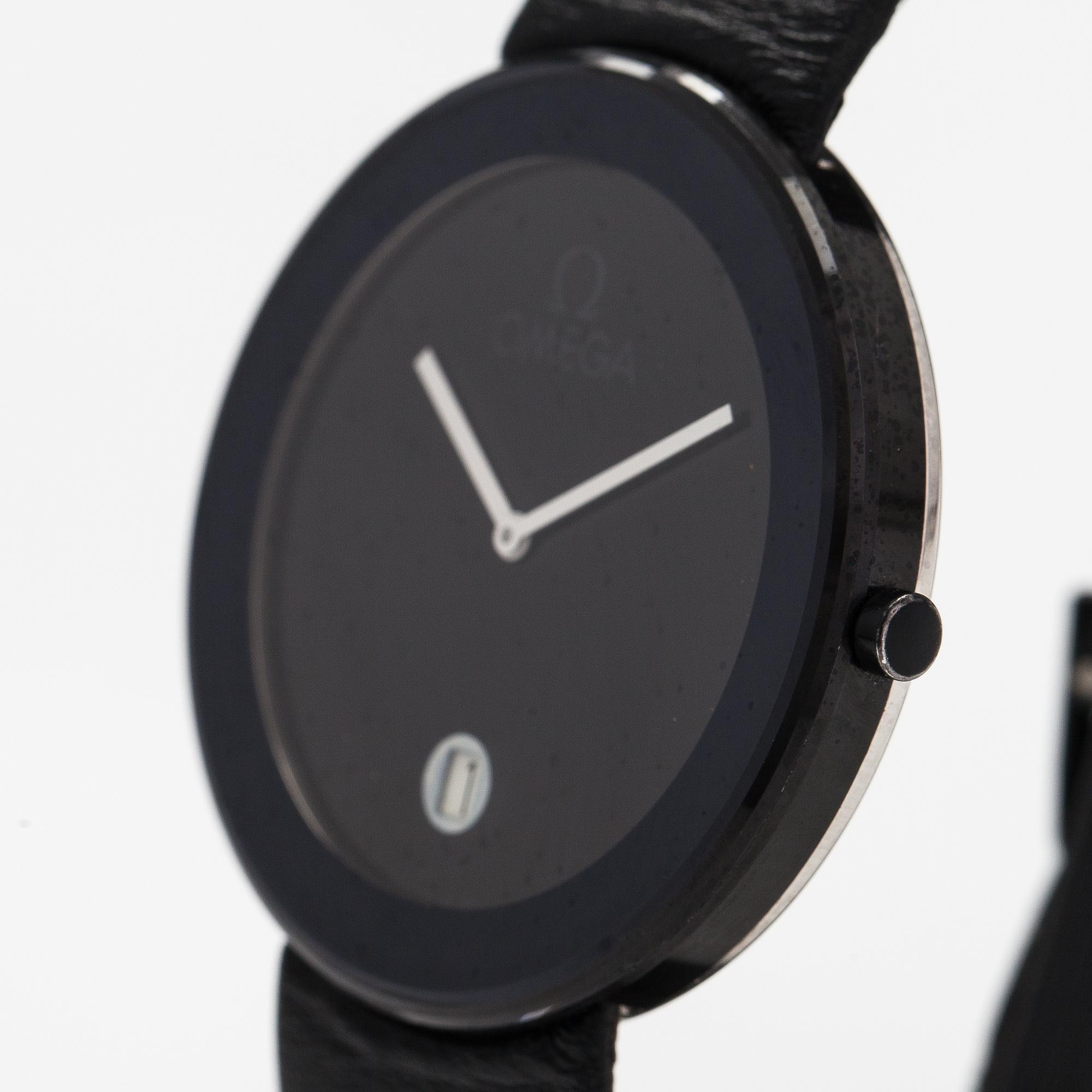 Omega, Art collection, Max Bill, wristwatch, 40 mm.