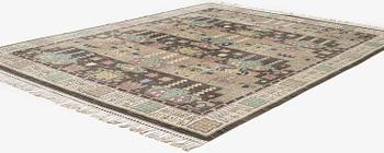 Märta Måås-Fjetterström, matta, "Örtagården", flossa, ca 352 x 256 cm, signerad AB MMF JBE 1952.