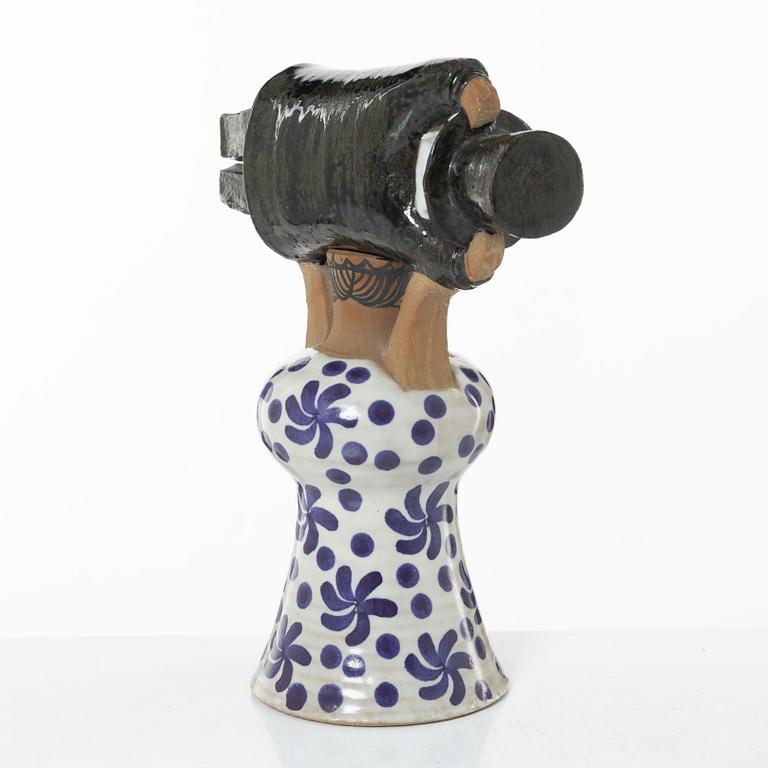 Lisa Larson, figurin, stengods, "Samhällsdebatten", Gustavsberg.