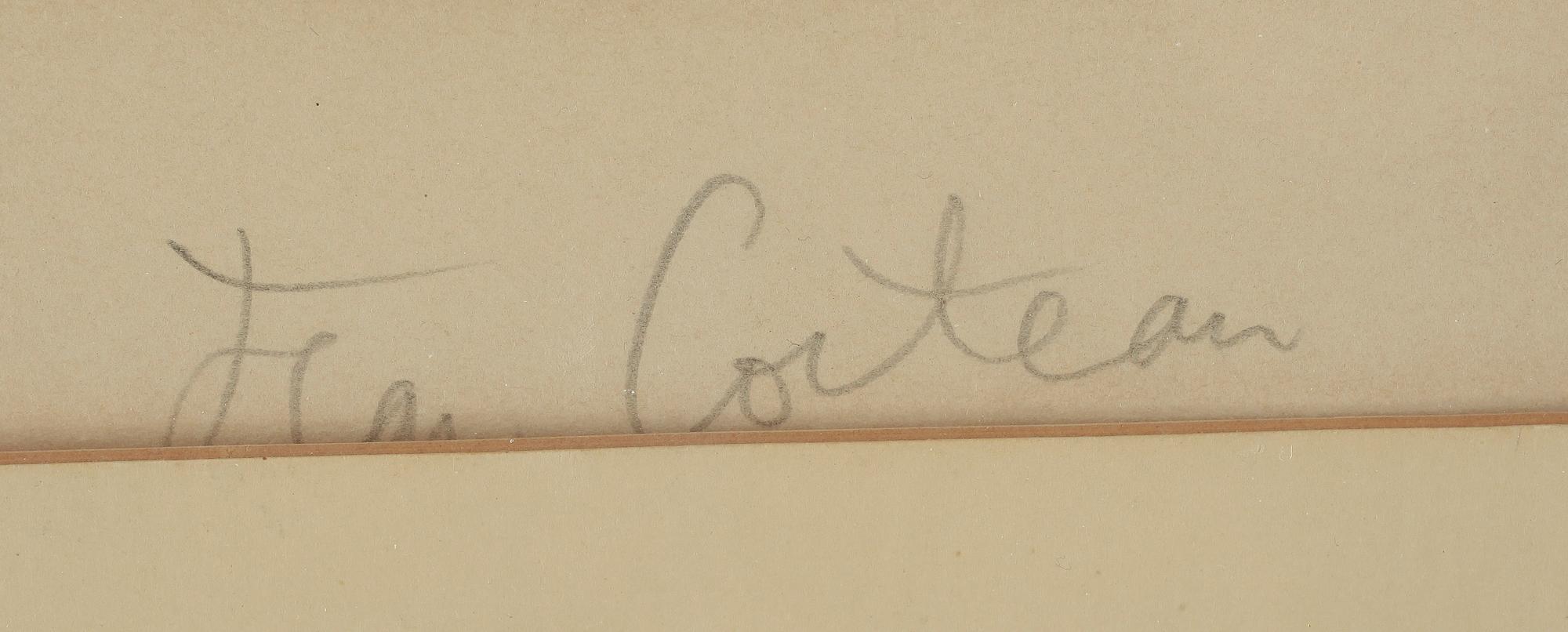JEAN COCTEAU, färglitografi, signerad i trycket, signerad och numrerad 82/100.