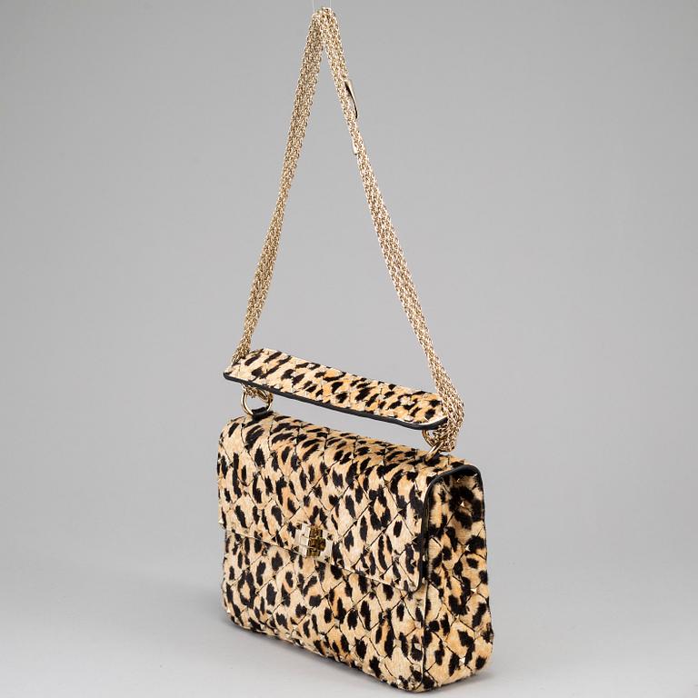 VALENTINO, "Leopard pony spike bag ".