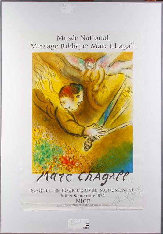 MARC CHAGALL. Efter. Affisch, sign o dat 1976.
