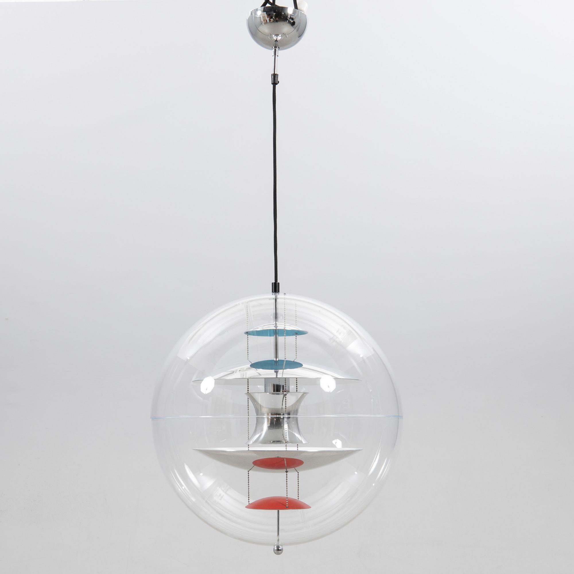 Verner Panton, Ceiling lamp, "VP Globe", Verpan, Denmark, late 20th century/early 21st century.