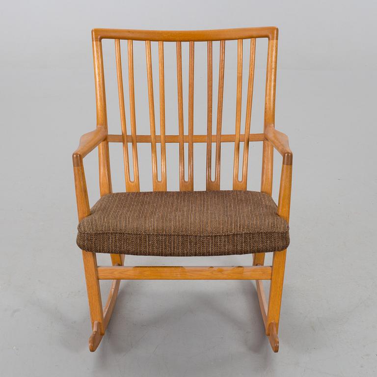HANS J WEGNER, ROCKING CHAIR "ML-33" FOR MIKAEL LAURSEN DENMARK, 1950's.