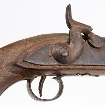 CAPLOCK PISTOL, 19th century.