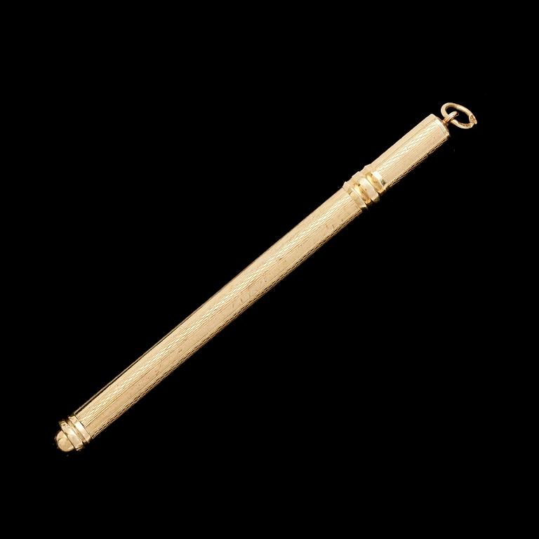 For stiring champagne, gold, weight 4,1 g.