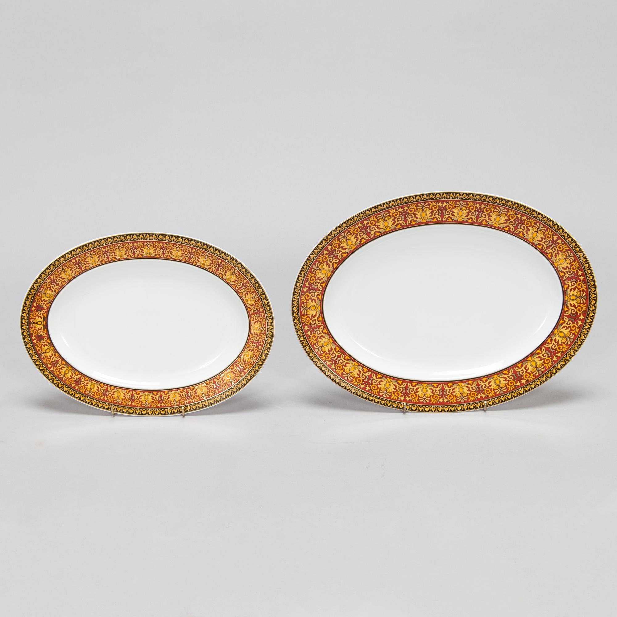 Versace, ruoka-astiasto, 27 osaa, posliini, "Medusa", Rosenthal, Studie-linie, Saksa.