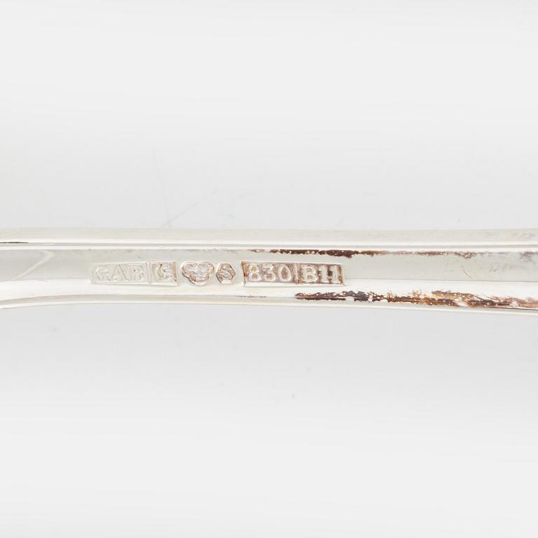 Besticksuppsättning, silver, 154 delar, "Prins Albert", GAB, Eskilstuna, 1999-2000.