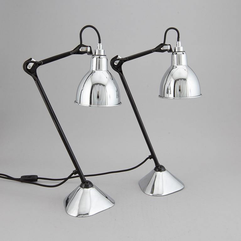 Bernard-Albin Gras, a pair of 'Gras' table lamps, DCW éditions.