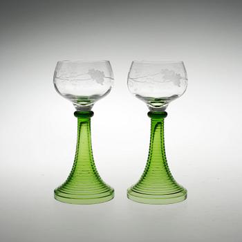 REMMARE 12 stycken, glas. 1900-talets mitt.