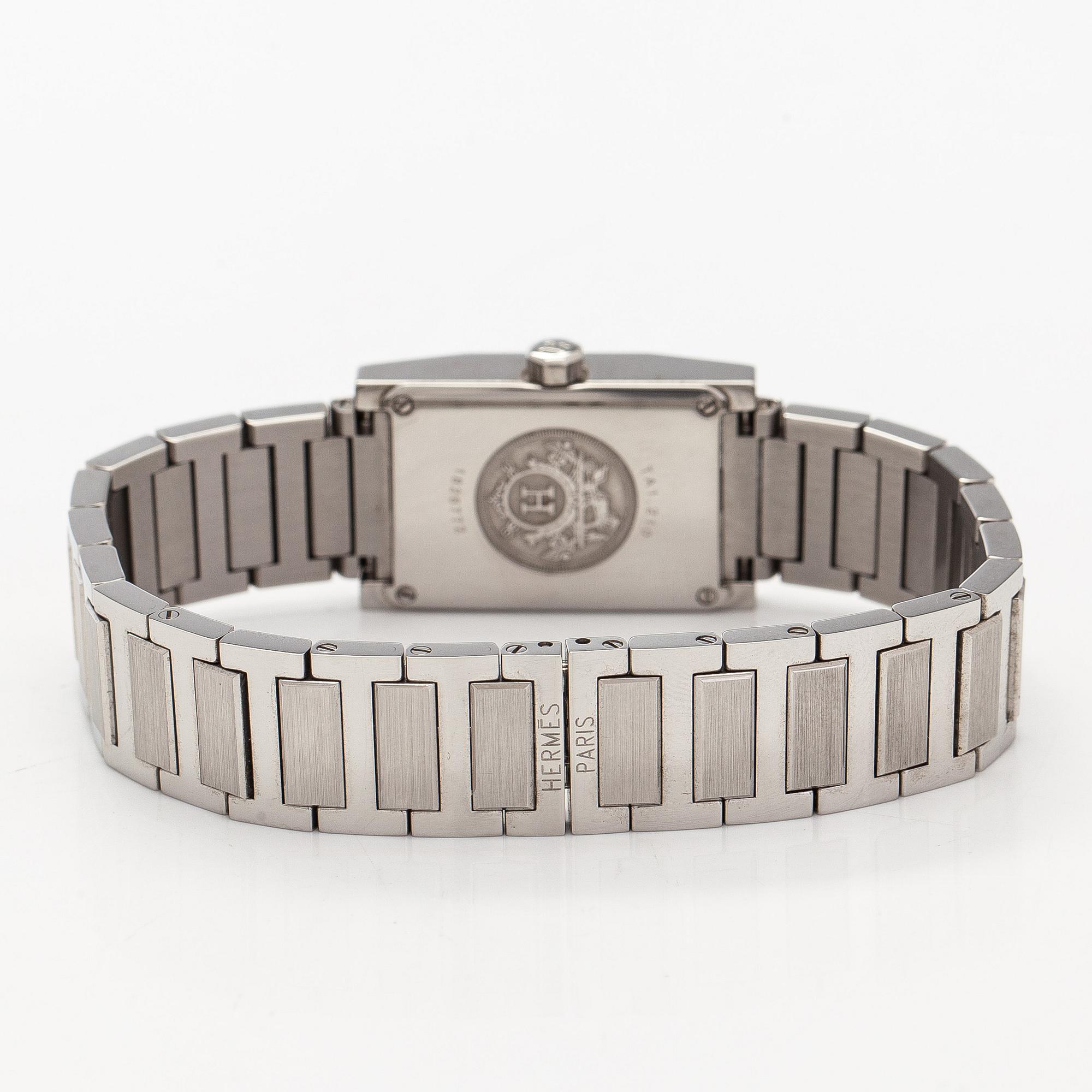 Hermès, Tandem, wristwatch, 18.5 mm.