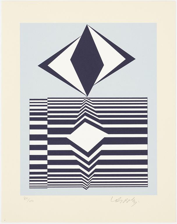 Victor Vasarely, "I ON" Portfolio with 7 serigraphs.
