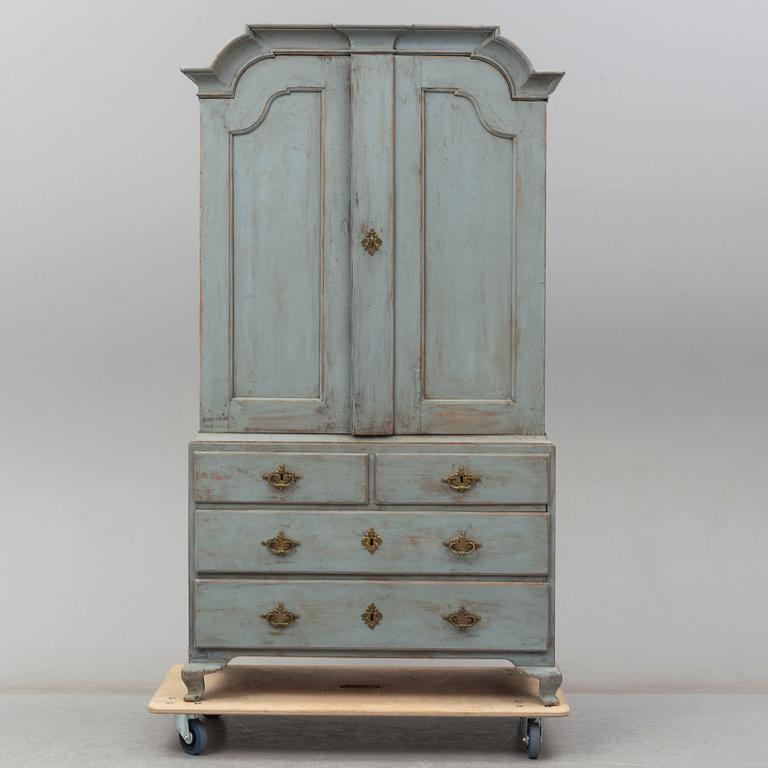 A late 18th century rococo painted cabinet.