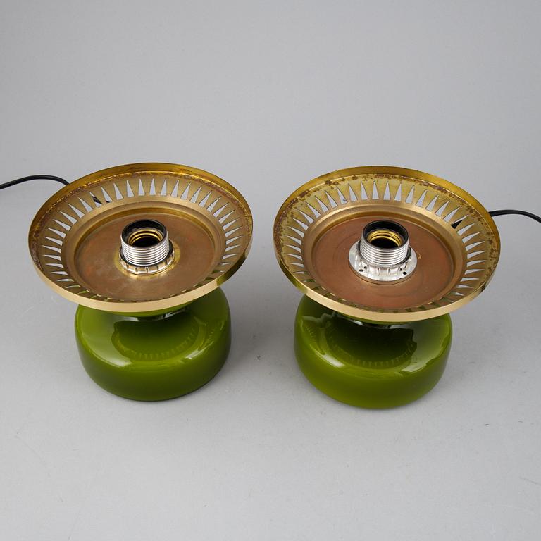 Hans-Agne Jakobsson, a pair of 'B124' table lamps, Markaryd, second half of the 20th century.