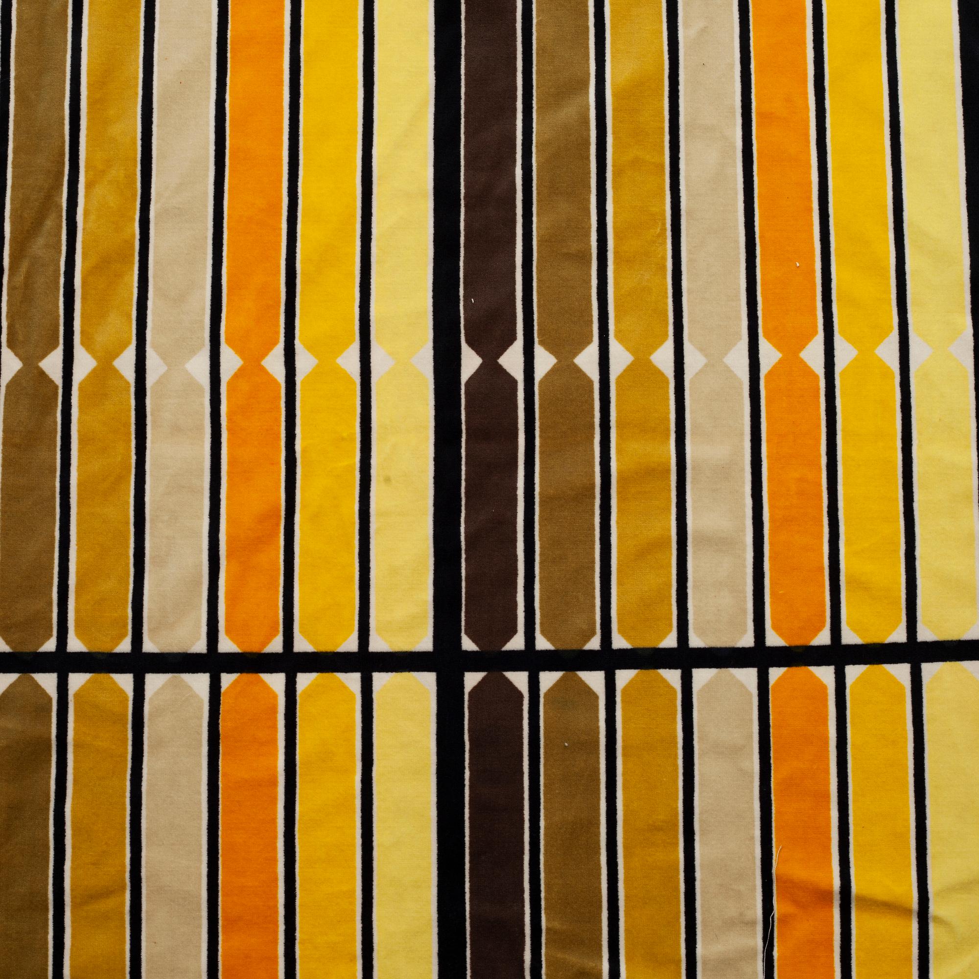 ASTRID SAMPE, A TEXTILE, "Windy way", Triva Textil, ca 583 x 127 cm (the width of the pattern 118 cm).