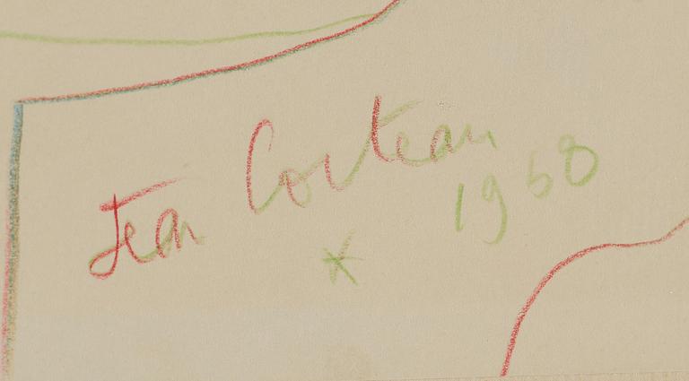 Jean Cocteau, Två figurer i profil.