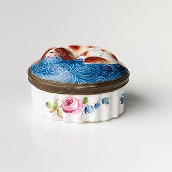 A set of four snuff boxes, France/England, 18th Century.