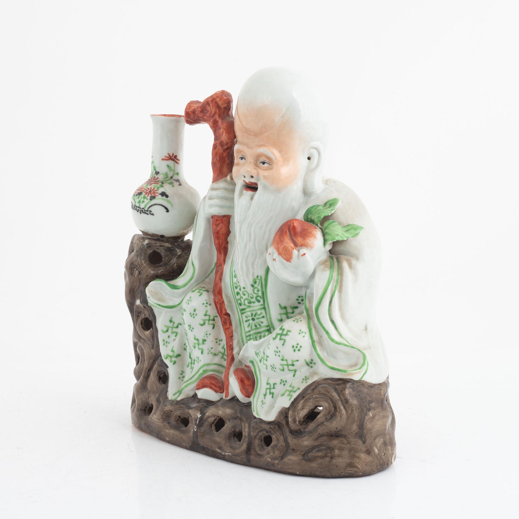 Figurin, porslin, Kina, 1900-tal.