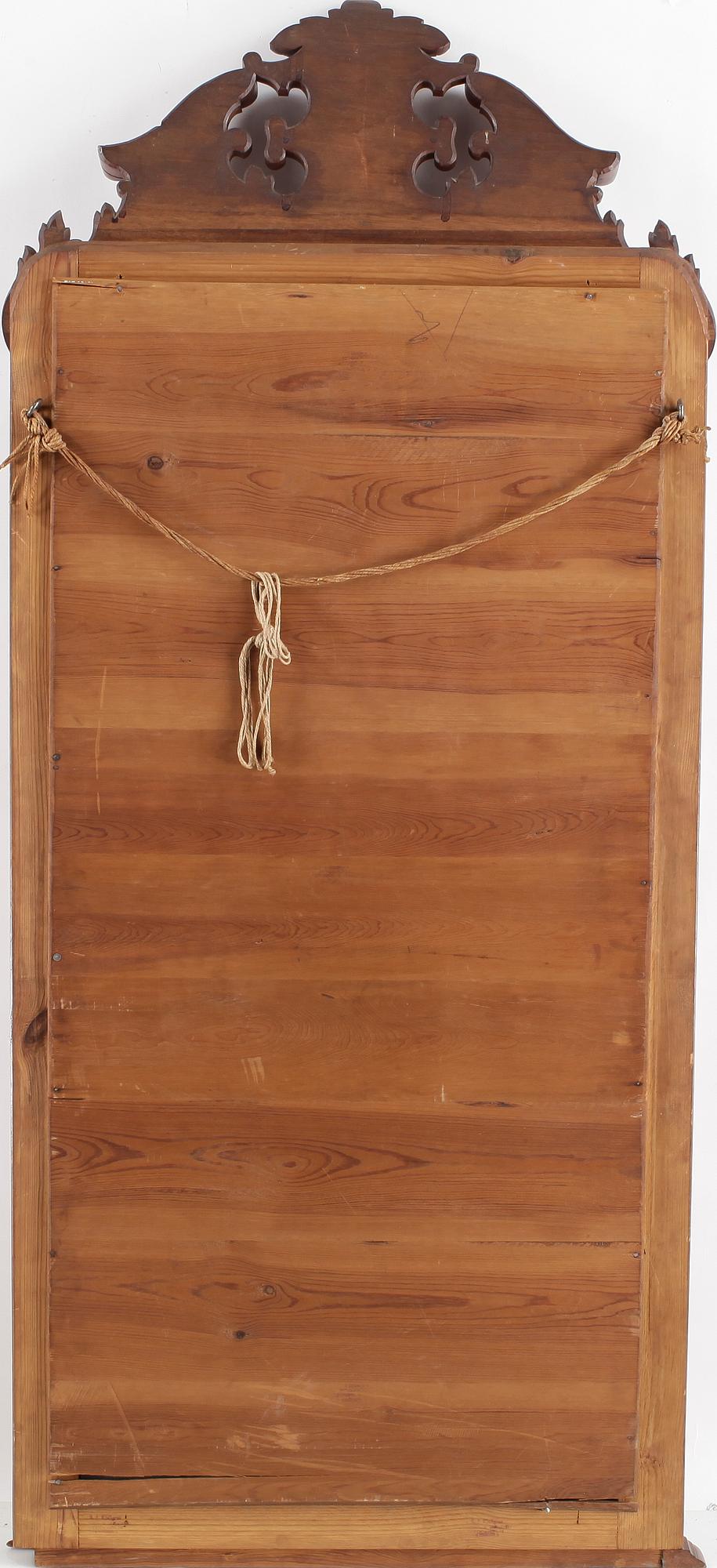 SPEGEL MED KONSOLBORD, nyrokoko, 1800-talets andra hälft, stämplad S.A. Kjellgren.
