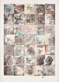 432. Jim Dine, "Wall chart II".